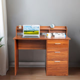 Walnut relief, particle board with melamine laminated board, desktop storage layer, 110*50*95cm, 74559954