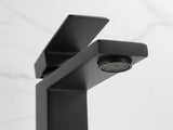 Single Handle Bathroom Faucet Lavatory Faucet Stainless Steel Single Hole-T20, Matte BlackUnable 83911547