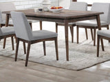 Contemporary Walnut Finish 1pc Dining Table Only Solid wood Rectangle Table Melamine MDF Dining Room B011P203548