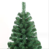 ZUN 8ft Artificial Christmas Tree Full Natural Spruce PVC Fir Tree Foldable Metal Stand Unlit Green W498P198015