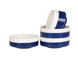 10 OZ WhiteBule Ceramic Bowls Set of 4 - Cereal Bowl,Soup Bowls for Kitchen, Ramen Bowl, Microwave 77989432