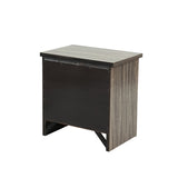 Wooden 2 Drawers Nightstand in Brown Finish B016P251351