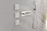 Wall Mounted Waterfall Rain Shower System With 3 Body Sprays & Handheld Shower TH-78109-NS