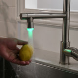 Commercial Kitchen Faucet Pull Down Sprayer Brushed Nickel,Single Handle Kitchen Sink Faucet W1932122062