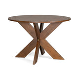 Round Dining Table Modern Farmhouse Kitchen Table, Cherry N779P266070C
