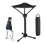 ZUN 2pcs portable telescopic chairs, lightweight folding chairs for fishing and camping, adjustable 02775067