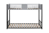 ZUN Metal Twin over Twin Bunk Bed with Vent Board/ Heavy-duty Sturdy Metal/ Noise Reduced/ Safety W427P154977