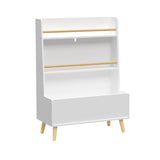 ZUN Kids Bookshelf, Book and Magazine Rack, Book Organizer, toy Storage Cabinet Organizer, White 50096524