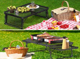 3 ft Portable Picnic Table with Wing Panels 39502910