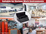 Heavy Duty Metal Tool Box, 21-inch, Portable Metal Tool Box with 4 Drawers, Small Tool Chest with W2660P310479