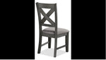 ZUN Transitional Farmhouse 2pc Set Dining Chair Gray Upholstered Seat X-Back Design Dining Room Wooden B011135286