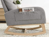 Welike 27.6"W Modern Accent High Backrest Living Room Lounge Arm Rocking Chair, Two Side W83472306