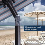 ZUN Umbrella Outdoor Patio Adjustable 9 Ft Patio Umbrella With Tilt Beach Garden W1828P147970