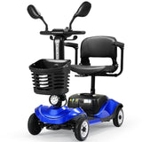 ZUN Foldable Electric Mobility Scooter with Light and Basket – Compact 4-Wheel Travel Wheelchair for 25614910