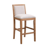 30.5 Inch Height Bar Stools set of 2, Rubber wood Frame,fabric Sponge cushion and Upholstered N780P192217N