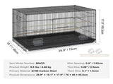 30" Bird Enclosure, Durable Metal Cage for Small Parrots, Budgies, Lovebirds, and Canaries, Includes 02441738