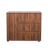 Shoe Cabinet, 4-Tier Shoe Storage Cabinet with Adjustable Shelves, Wooden Shoe Rack Organizer with W331P242462