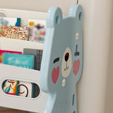 Kids Toy Storage Organizer, Toy Organizer with 2 Tier Bookshelf, Toy Storage with Shelf and 12 Toy W509P288472