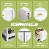 30'' Bathroom Vanity with Ceramic Sink Combo, Free Standing Single Vanity Set with 5 Drawers, Solid N710P247488K