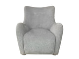 Swivel Accent Chair in Zinc Colored Fabric B2699P298407