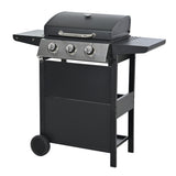 Propane Gas Grill 3 Burner Barbecue Grill, Stainless Steel 26,000 BTU Patio Garden Barbecue Grill W1650137968