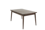 Contemporary Walnut Finish 1pc Dining Table Only Solid wood Rectangle Table Melamine MDF Dining Room B011P203548