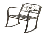 Flat Tube Single Rocking Chair Bronze Color 75081666