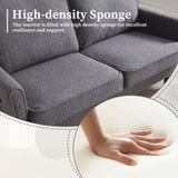 COOLMORE Loveseat Sofa, Mid Century Modern Love Seat, 2 Seater Sofaes for Living Room, Small W395P238824