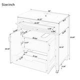 30'' Bathroom Vanity with Ceramic Sink,Solid Wood Frame Bathroom Storage Cabinet with Soft Closing N710P252113C