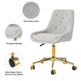 Modern teddy velvet fabric golden leg living room furniture dining, gold-plated five-claw 22573776