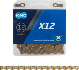 KMC X12 Chain 12-Speed, Glod, Mountain Bike/Road/Gravel 12 Speed Chain Shimano, SRAM, Campagnolo 85683898