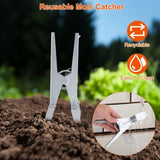 4Pack Reusable Mole Traps with Scissor Jaw Mole Killers Effective Mole Clips for Vegetable Shed 30580239