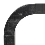 Mirod 52" Wood Console Table with Curved Edge, Natural Texture, Perfect for Entryways and Living N760P282826B