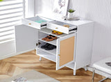 Modern minimalist storage cabinet, rattan shoe cabinet, bed top cabinet. Beautiful shape, suitable W1151P151509