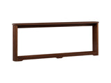 70.1"corrugated texture storage table for entranceways, narrow wooden console sofa table, can be 00245436