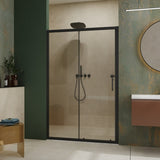 48.in W x 72.in H Single Sliding Shower Door, 1/5 inch Thick Clear Tempered Glass Shower Door with W3048P278319