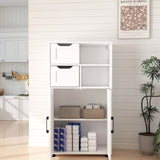 Farmhouse Storage Cabinet ,Versatile Double-Door Storage Cabinet with Adjustable Shelves - Perfect 68508936