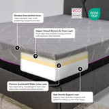 ZUN Bridgevine Home 11 inch Renew Cooling Fast Responding Latex Foam Adult Mattress, King Size B108131510