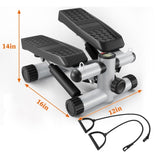 ZUN Steppers for Exercise, Stair Stepper with Resistance Bands, Mini Stepper with 330LBS Loading 85403615