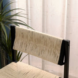 Creamy White Paper Rope Woven Bar Stools Set of 2 Hand Weave Counter Stool with footrest for Kitchen W1757138689