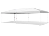 10x20 ft Instant Pop Up Canopy Tent White, 6 Mesh Panels 2 Doors 4 Net Sides, Powder Coated Iron 66103089