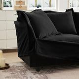 Slip-covered Armchair with 1 Big Back Cushion and 2 Big Toss Pillows, Single Deep Seat Comfy Single W3041P280846