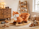 Safe Spotted Deer Rocking Horse, with Sounds, Seat Belt & Widened Base, for Toddlers 1-3 Years, 38635981