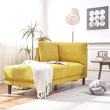 ZUN [New+Video]65" Mid-Century Modern Linen Fabric Corner Lounge Chair, Upholstered Indoor Chaise WF320554AAL