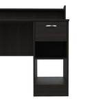 ZUN Charlotte Computer Desk with 2 Storage Shelves and Drawer B128P148894