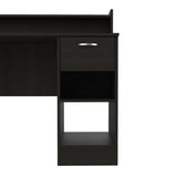 ZUN Charlotte Computer Desk with 2 Storage Shelves and Drawer B128P148894