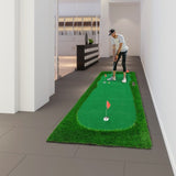 10x5 FT Golf Putting Green, Golf Training Mat with High-quality Turf, 3 Holes, 3 Flags and Cups for W1422P289866