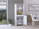 Danforth Pantry Cabinet, Single Door Cabinet, Four Shelves B128P148905