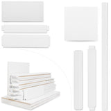 CRAZY ELF 32" x 80" Six Panel Real Primed Door Slab, DIY Panel Door, Modern Interior Barn Door, W93642076