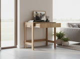 Computer Desk, 1 Drawer, 4 Legs, Natural Oak B097P369420